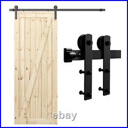 Sliding Barn Door Hardware Kit 4-20FT Rail Hanger Set Heavy Duty for Single Door