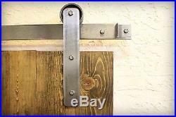 Sliding Barn Door Hardware Kit for One Door Wood Modern industrial 4-12 ft track