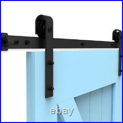 Sliding Barn Door Hardware Track Rail Kit 4-20FT For Single/Double Doors