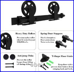 Sliding Barn Door Hardware Track System Installation Kit Middle Wheel Hanger