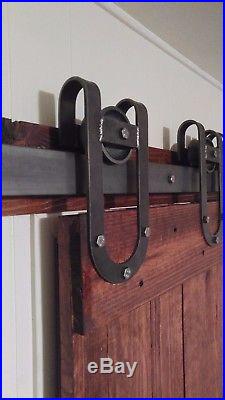 Sliding Barn Door Hardware horseshoe hardware kit 4-12 ft track