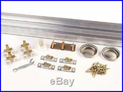 Sliding Bypass Door Hardware System Commercial Grade Solid Patented Design 96
