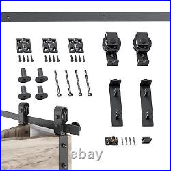 Sliding Door Track Barn Door Hardware Set Kit Bi-Fold Door Track Hardware 40