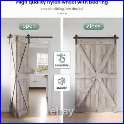 Sliding Door Track Barn Door Hardware Set Kit Bi-Fold Door Track Hardware 40