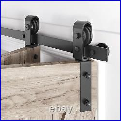 Sliding Door Track Barn Door Hardware Set Kit Bi-Fold Door Track Hardware 40