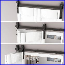 Sliding Door Track Barn Door Hardware Set Kit Bi-Fold Door Track Hardware 40