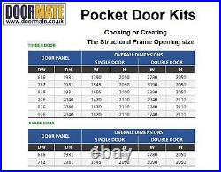 Sliding Pocket Door Frame Kit System Internal Single Door