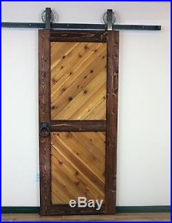 Sliding door hardware single door closet vintage top mount Kit 4 ft 12ft
