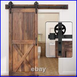 WINSOON 200cm Sliding Door Track Barn Sliding Wood Door Hardware Closet Kit for