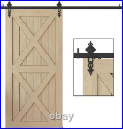 WINSOON Interior Sliding Barn Door Hardware Kit 8FT Heavy Duty Single Door Track