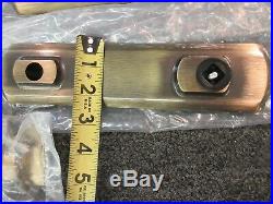W&F Patio Door Hinged Hardware Security Lock Sliding Antique Brass Hurd French